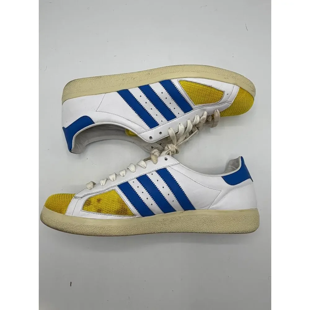 Adidas 011707 Spezial White Blue Yellow Mens Size 12 Pre-Owned No Box